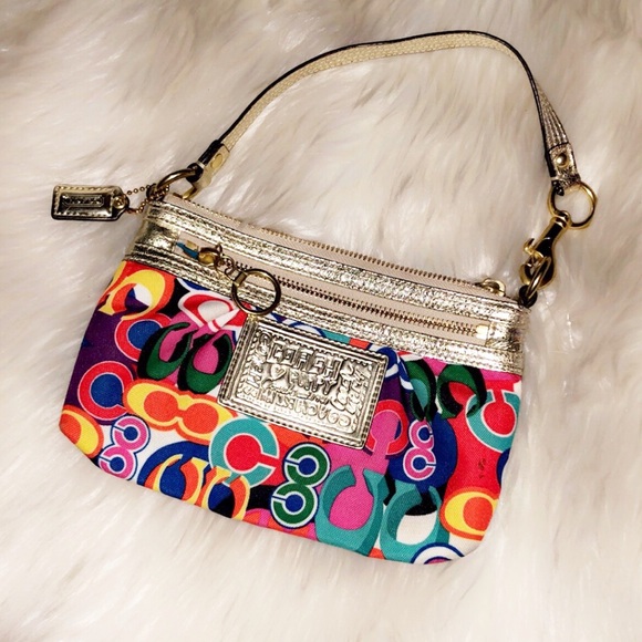 COACH Monogram Colorful Mini Handbag - Picture 1 of 6